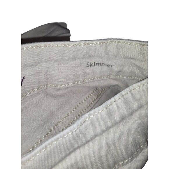 Gloria Vanderbilt Skimmer Capris Slimming Effect Size 9 Missy Cream Jj3670 - Picture 7 of 8